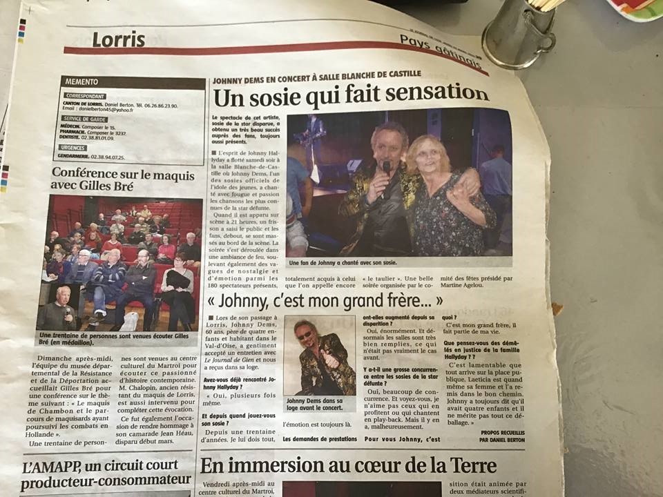 Chanteur en train d’interpréter une chanson sur scène